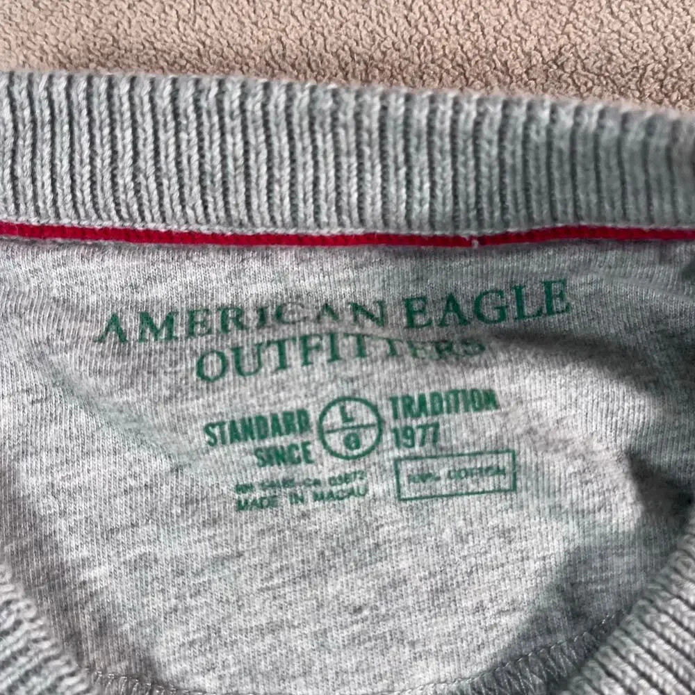 VTG 90s Y2K American Eagle Argyle Academia Pullover Cotton Sweater Men's L Golf
